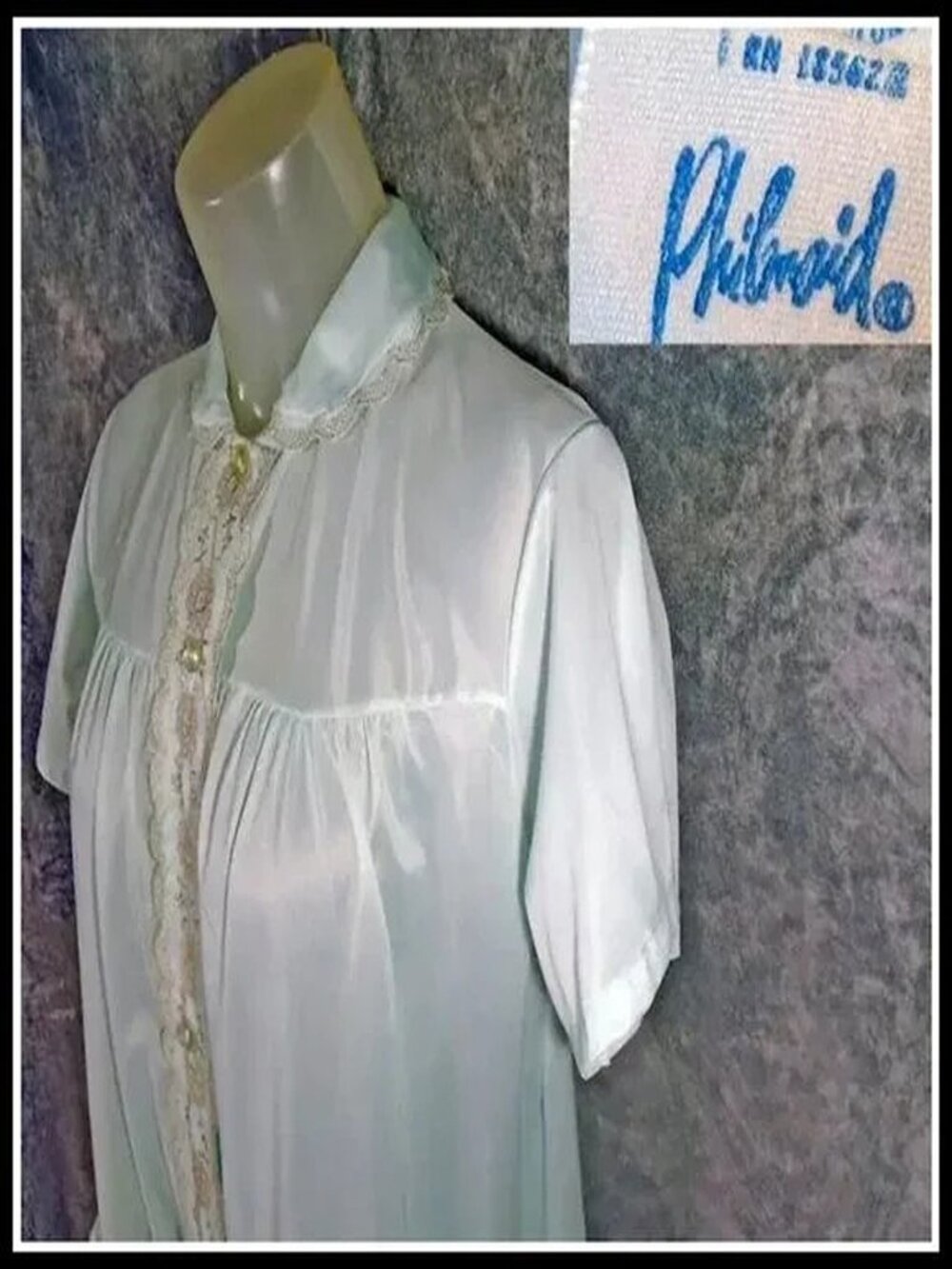 Vintage Sheer Satiny Nylon Pajamas from Philmaid, Mint Condition VFG Mid Century - Picture 2 of 13